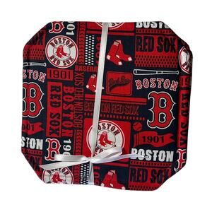 Handmade Boston Red Sox Hot Mats Trivet Set of 4 8" x 8" Baseball MLB Gift